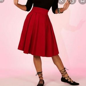 Pinup girl clothing little Jun skirt red